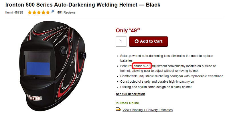 Northern Tool auto-darkening welding helmet.PNG