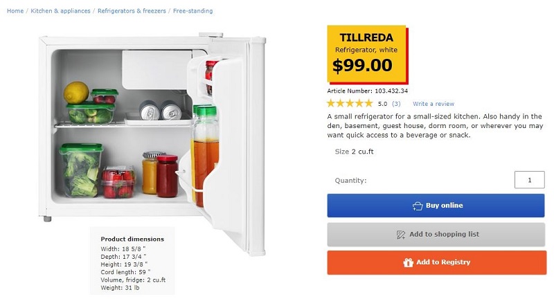 TILLREDA mini fridge @ IKEA.JPG