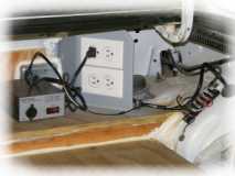 18- All electrical connections at extreme right of galley area.