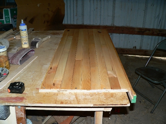 Building Maple strip counter top