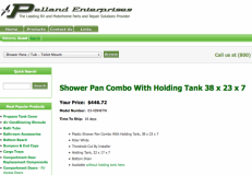 Shower Pan/toilet combo info