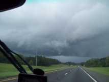 A little big storm on the way home from Florida 20010...