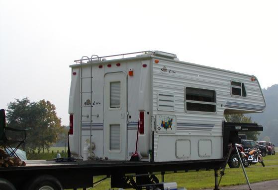 truck camper on trailer