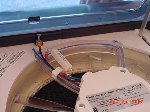 Resistor to slow fan speed down