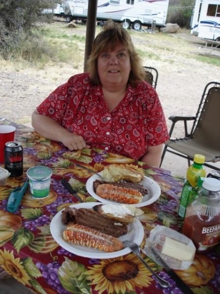 meal in Chisos Basin