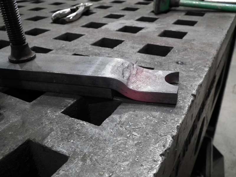 Forging the coilover mounting bracket