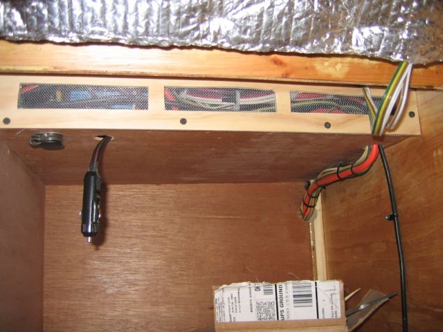 Electrical panel vent