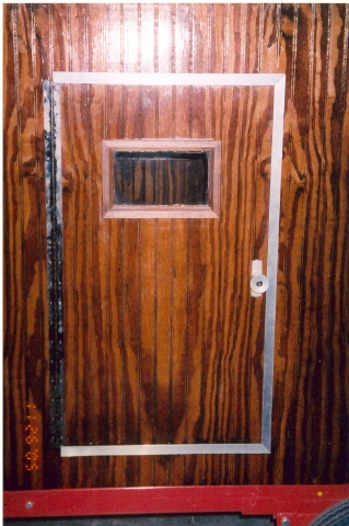 exterior view of door closed