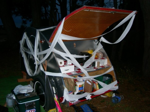 toilet papered trailer