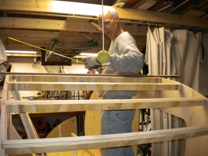gluing and screwing spars with jig