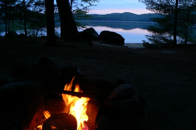 An evening at the fire