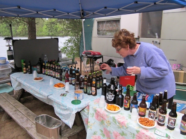 Phyllis trying to decide which one to sample
