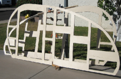 Side frames glued up