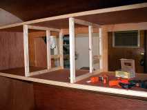 Framing the cabinet dividers