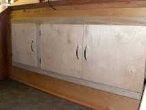Upper galley cabinets
