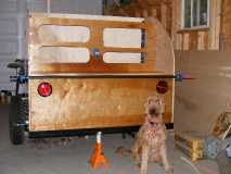Rear all clamped together and Bailey, our Goldendoodle