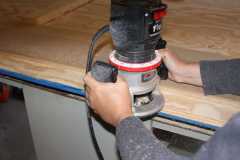 Routing the floor joints on the Northwestern