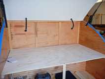 installed counter plywood