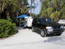 Camp setup at St. Joe's