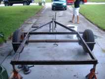 Trailer angle iron removed
