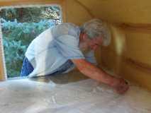 Cutting the Ribbon (mattress plastic)