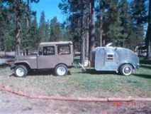 Jeep and trailer