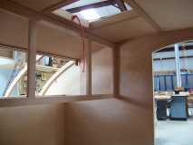 Interior cabinet frame from other side