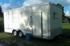 Port side trailer after stripping decals
