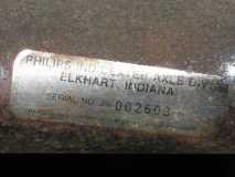 Axle Serial Number