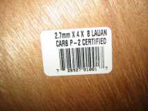 Home Depot 2.7mm Lauan UPC code