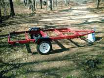 Stock Harbor Freight 4X8 folding trailer