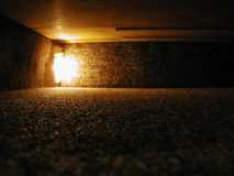 under bed light, shoe/junk space