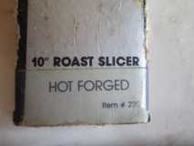 Sabatier Robinson 10in Roast Slicer Label 2