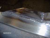 Curb Side Inside  Rock Slider Weld