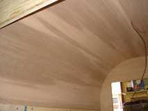 1/8" Door skin ceiling in on front curve