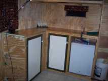 2 cabinet doors installed