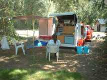 331  it can be put on eather side ot tear. tarp and changing room 6x14. changing room 3x4.  boss sitting camp at turlock res ca was it hot in august 2009