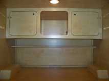 Rear bulkhead and inside cabinets