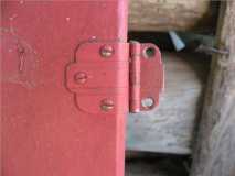 Recycled Hinges off a Sears and Roebuck House.