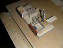 Drilling jig for mirror part
