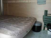 Mattresses down into bed