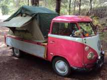 vw with rooftop tent