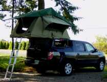 honda pickup with tent