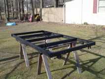 Frame painted and ready
