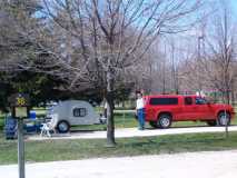 Cooler by the Lake...Tom's set up