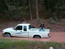 Girls stuck in a truck