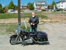 My dad and one of his new bikes