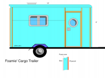 Foamie cargo trailer