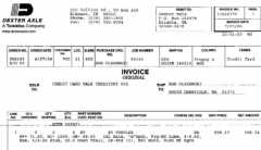 Axle Invoice