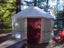 Outside of Yurt